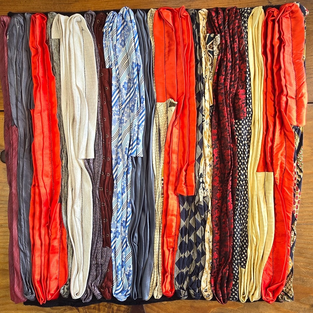 Vintage Dreamweavers Handmade Vintage Mens Necktie Pillow Cover Striped